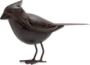 Decorative Small Nostalgia Style Cute Bird Art Iron Sculpture Figurine Home & Office & Garden Decoration, Rust/Brown (Cardinal Bird) by GreenHaven Gardens