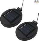 Solar Lantern Light Replacement Top for Flower Light ,LED Solar Panel Lantern Lid Replacement Part for Outdoor Flower DIY Garden Patio Decor (2PCS) by CozyNest Decor