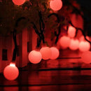 Globe Ball Fairy Lights, 50 LEDs 23ft/7M Solar Led Globe String Lights Waterproof with Two Lighting Modes for Garden Outdoor Party Christmas Decoration (Red) by GreenHaven Gardens