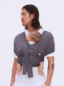 Konny Baby Carrier Flex AirMesh with Head Support- Adjustable, Easy to Wear Baby Wrap Sling, Perfect for Newborn Babies Essentials up to 44 lbs (M-4XL) -Mocha by TinyTreasures Baby Boutique