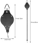 4 Pack Plant Hook Pulley, Retractable Plant Hanger Easy Reach Hanging Flower Basket for Garden Baskets Pots and Birds Feeder Hang High up and Pull Down to Water Or Feed by GreenHaven Gardens