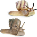 2 Pcs Snail Figurine Miniature Snail Model Realistic Animal Figurines Fairy Garden Micro Landscape Decor by GreenHaven Gardens