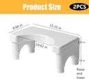 Adjustable Height Toilet Stool, Removable Toilet Step, Attachable Potty Stool, Portable Squat Stool, Bathroom Non-Slip Toilet Auxiliary Step Stool - Family Health Gift (2) by TinyTreasures Baby Boutique