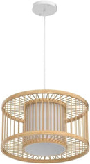 Rattan Pendant Lights, 15.8" Boho Wicker Pendant Light Handwoven Rattan Chandelier Beach Country Natural Hanging Light for Dining Room Kitchen Living Room Bedroom by GreenHaven Gardens