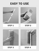 Disposable Toilet Brush&Holder with 18pcs Refills Pads, Toilet Cleaning Kit System,Toilet Bowl Cleaner Wand Holder and Set (1 Wand+1 Caddy+18 Refills) by CozyNest Decor