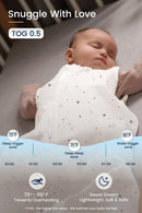 TotAha Sleep Sack 0-6 Months 3-Pack,Stretchy,Buttery Soft Swaddle Transition Sleeping Bag,Light Baby Wearable Blanket with 2-Way Safe Zippers for Boys and Girls, 0.5 TOG by TinyTreasures Baby Boutique