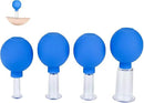 Facial Cupping Therapy Set Plastics, Eye Face Vacuum Massage Anti Cellulite Cup - Silicone, for Beauty Body Cup Lymphatic Fascia Massager by CozyNest Decor
