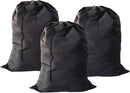 Extra Large Laundry Bag 3 Pack, Black, Travel Laundry Bags with Drawstring Closure, 30"x40", for college, dorm and apartment dwellers (3PCS Black) by TinyTreasures Baby Boutique