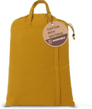 LFH Home Cotton Canvas Large Laundry Bag with Handle, Heavy Duty Drawstring Closure Washable Laundry Bags, School Travel, Home, Hotel, College Dorm, Organizer Sack, Toys Clothes 24x36-Yellow by TinyTreasures Baby Boutique