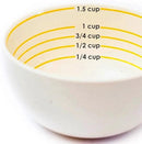 Uba Portion Control Bowl (PORCELAIN) for Measuring, Bariatric Diet, Diabetes & Healthy Eating by CozyNest Decor