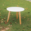 Uneedem Indoor Plant Stand, Wood Mid Century Modern Small Round Side Plant Table for Indoor Plants, 8.9" Tall Plant Holder for Flower Pots End Table by GreenHaven Gardens