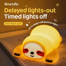 ATSUI Sloth Night Light, LED Squishy Novelty Animal Lamp, Food Grade Silicone, 3 Level Dimmable, Breastfeeding Nursery Nightlight for Room Decor, Funny Gifts Stuff for Boys Girls Baby Children by TinyTreasures Baby Boutique