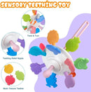 4-in-1 Baby Toys for 6-12 Months, Montessori Soft Stacking Blocks for Babies, Infants Teething Toys, Sensory Balls and Educational Learning Set for Toddlers (Boys & Girls) by TinyTreasures Baby Boutique