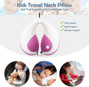 MOOB Travel Pillow for Kids, Traveling Gifts for Toddler & Children U-Shape Car Seat Head Travel Neck Pillow, Neck Pillow for Car Headrest Purple by TinyTreasures Baby Boutique