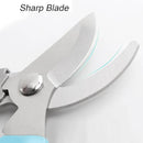 Curve Gardening Scissor with Sharp Stainless Steel Blade Garden Shears for Cutting Flowers Trimming Plants of Yard Florist Flower Rose Herb Hedge Bonsai and Fruits Picking (Red Handle) by GreenHaven Gardens