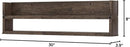 brightmaison Polynez 30" Floating Shelves for Nursery & Kids Room - Wall Multiuse Book Shelves, Set of 2 Brown Wood by TinyTreasures Baby Boutique