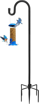 Kingsyard Adjustable Shepherd Hooks for Outdoor - 44 INCH Heavy Duty Bird Feeder Pole with 5 Prong Base, Hummingbird Feeder Stand, Garden Plant Baskets, Weddings Decor, Solar Light Lanterns by GreenHaven Gardens