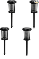 EcoGreen Outdoor Pathway Solar Light, 4pcs Pack,Garden Patio Balcony Walk Way Lights, Aluminum Leg, 5000K Daylight, IP65 Waterproof, 2.44*13.4in by CozyNest Decor