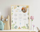 Generic Dinosaur First Birthday Milestone Sign, Dinosaur 1St Birthday Photo Milestone Poster, Dino First Birthday Board, Design 02 by TinyTreasures Baby Boutique
