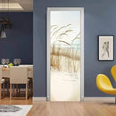 3D Door Stickers - Sirte Dunes - Peel & Stick - Removable PVC Waterproof - Bedroom/Living Room - Rustic Desert Landscape - White & Brown - Abstract - 37.4"x82.7" by GreenHaven Gardens