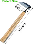 TOYPOPOR Japanese Weeding Sickle Hoe, Gardening Tools, Weed Remover, Hand Weed Cutter, Kama Twisted Scythe with High Carbon Steel Blade for Cutting Grass, Soil loosening, harvesting, Digging by GreenHaven Gardens