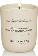 M&SENSE Natural Soy Candle| Vanilla Sandalwood | 5.3 oz | Minimalist Scented Candle for Relaxation, Gifting, Home Décor | for Bedroom, Office, Party Small by CozyNest Decor