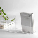Lulonpon 2 Pieces Book Ends, Bookend, Books Ends for Shelves, Books Ends for Heavy Books, Clear Bookends, Acrylic Bookends for School, Library,Desktop Organizer and Book Shelves by CozyNest Decor
