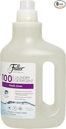 Fuller Brush 100 Laundry Detergent - Fresh Linen Scent, Skin & Color Safe Fabric Cleaner For Washing Infant/Baby Clothes, Sheets & Delicate Cloth (Pack of 6) by TinyTreasures Baby Boutique