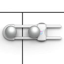 Baby Proofing Cabinet Locks | Adjustable U Shaped Baby Safety Latches for Drawers, Fridge, Closet |Modern Baby Proofing Cabinet Lock with Extra Secure Lock Buttons (Pack of 2, White) by TinyTreasures Baby Boutique