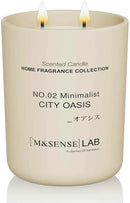 M&SENSE Natural Soy Candle| City Oasis | 16.6 oz, 95H Burn | Minimalist Scented Candle for Relaxation, Gifting, Home Décor | for Bedroom, Office, Party Large by CozyNest Decor