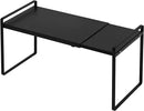 Nxconsu Expandable Cabinet Shelf Organizer Riser for Kitchen Pantry Cupboard Under Sink Countertop Home Storage Organization Rack Space Saver Freestanding Heavy Duty Nonslip Stackable Black by CozyNest Decor