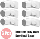 Kytasryl Door Pinch Guard, Baby Proofing Door Stoppers with 180° Rotating Self Adhesive Base, Children Anti-Pinch Door Stopper, Keep Finger Safe (6 PCS) by TinyTreasures Baby Boutique