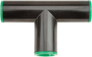 Raindrip R305CT Compression Tee, 1/2-Inch, 2-Pack, Drip Irrigation Fitting for Supply Tubing and Dripline, Black with Green by GreenHaven Gardens