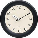 Kesin Wooden Wall Clock 12 Inch Silent Non Ticking Wall Clocks Battery Operated Simple Modern Small Analog Clocks Decorative for Kitchen, Living Room, Home,Bedroom, Office (Black) by CozyNest Decor