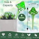 4 Pcs Plant Watering Globes, Hand-Blown Mushroom-Shaped Self Watering Globes, Suitable for Indoor&Outdoor Plant Watering Devices by GreenHaven Gardens