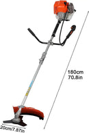 2025 Upgraded Weed Wacker, 52CC Gas Powered Weed Eater, 2 in 1 Gas String Trimmer and Grass Cutter with 3 Teeth Brush Cutter Blade, Lightweight Hedge Trimmer Edger Lawn Tool for Garden Yard by GreenHaven Gardens
