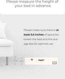 StorageWorks Underbed Storage Box, Under Bed Clothes Organizer With Sturdy Structure and Ultra Thick Fabric, Beige, 33" L x 31" W x 6 ¾ "H, 2 pack by CozyNest Decor