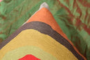 Kandinsky Abstract Pillow Cover - Colorful Modern Throw Pillowcase Chair Cushion Contemporary Farmhouse Sofa Pillowsham Handembroidered Wool Size 18x18 by CozyNest Decor