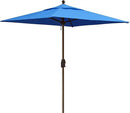 EliteShade USA 10-Year-Non-Fading 6x6Ft Square Market Umbrella Patio Outdoor Table Umbrella with Ventilation, Royal Blue by GreenHaven Gardens