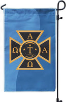 Alpha Tau Omega Licensed Flag Garden 12x19 inches Flag Banner Yard Decor Outdoor Decoration (Alpha Tau Omega