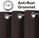 H.VERSAILTEX Blackout Curtains for Bedroom Thermal Insulated Room Darkening Living Room Curtains 63 Inch Long Grommet Privacy Protection Window Curtain Panels/Drapes, 2 Panels, Chocolate Brown by CozyNest Decor