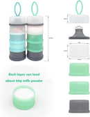 Baby Formula Dispenser, Formula Container, Portable Milk Powder Dispenser Container, Baby Feeding Travel Storage Container, Non-Spill Stackable Baby Snack Storage Container, BPA Free, 2 Packs by TinyTreasures Baby Boutique