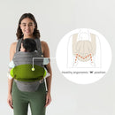 Ergonomic Baby Carrier for Newborns to Toddlers (7-35 lbs) with Adjustable Straps and Belt Bag – Comfortable, Versatile, and Stylish Babywearing Solution by TinyTreasures Baby Boutique