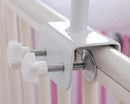 CdyBox Crib Canopy Holder Universal Metal Adjustable Clip-On Stand Bracket for Crib Cot Bed Mosquito Net(White, Stand only) by TinyTreasures Baby Boutique