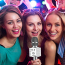 BONAOK Wireless Bluetooth Karaoke Microphone,3-in-1 Portable Handheld Karaoke Mic Speaker Machine Home Party Birthday for All Smartphones Q37 (Space Gray) by TinyTreasures Baby Boutique