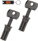 2 Pack of Irritrol Replacement Key, Rain Dial External Controller Key R8969, Pack of 2 Outdoor Replacement Keys for Irritrol Controller Sprinkler Irrigation Boxes with Included LED Keychain Light by GreenHaven Gardens