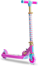 Jetson Character Kids Kick Scooter, LED Lights on Stem & Light-Up Wheels, Lightweight Frame, Height-Adjustable Handlebar, Lean-to-Steer System, Easy-Fold Mechanism by TinyTreasures Baby Boutique