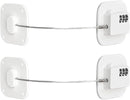 Refrigerator Lock,Combination Lock for Refrigerator Cabinets,Heavy Duty Fridge Lock,Child Safety Cabinet Locks,Easy Install No Keys Needed (White 2pcs) by TinyTreasures Baby Boutique