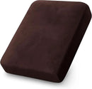 PrinceDeco Couch Cushion Cover Cushion Slipcover for Chair Sofa Cushion Furniture Protector Seat Cushion Sofa Cover for Dog Pet Kid with Elastic Straps Width Up to 29.5", Brown by CozyNest Decor