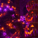 2 Pack 200 LED Solar Halloween Lights Outdoor Waterproof, Solar String Lights for Outside, Solar Tree Light with 8 Lighting Modes for Xmas Party Garden Yard Halloween Decorations (Orange and Purple) by GreenHaven Gardens